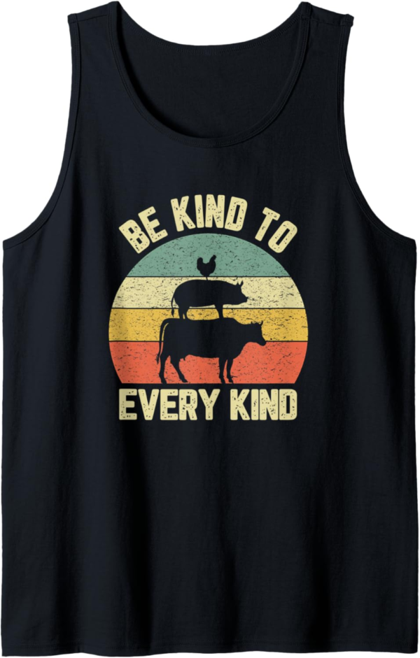 Be Kind To Every Kind Shirt Vegetarian Retro Herbivore Vegan... - Image 2